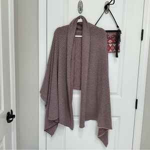 The Travelwrap Company Cashmere Wrap, Plum Stripe